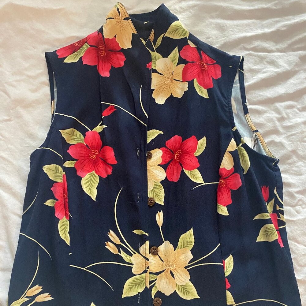 Hawaiian Set, Vest and Capri Pants